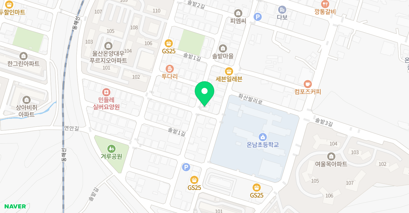 나라찬 태권도&파워점핑줄넘기 위치