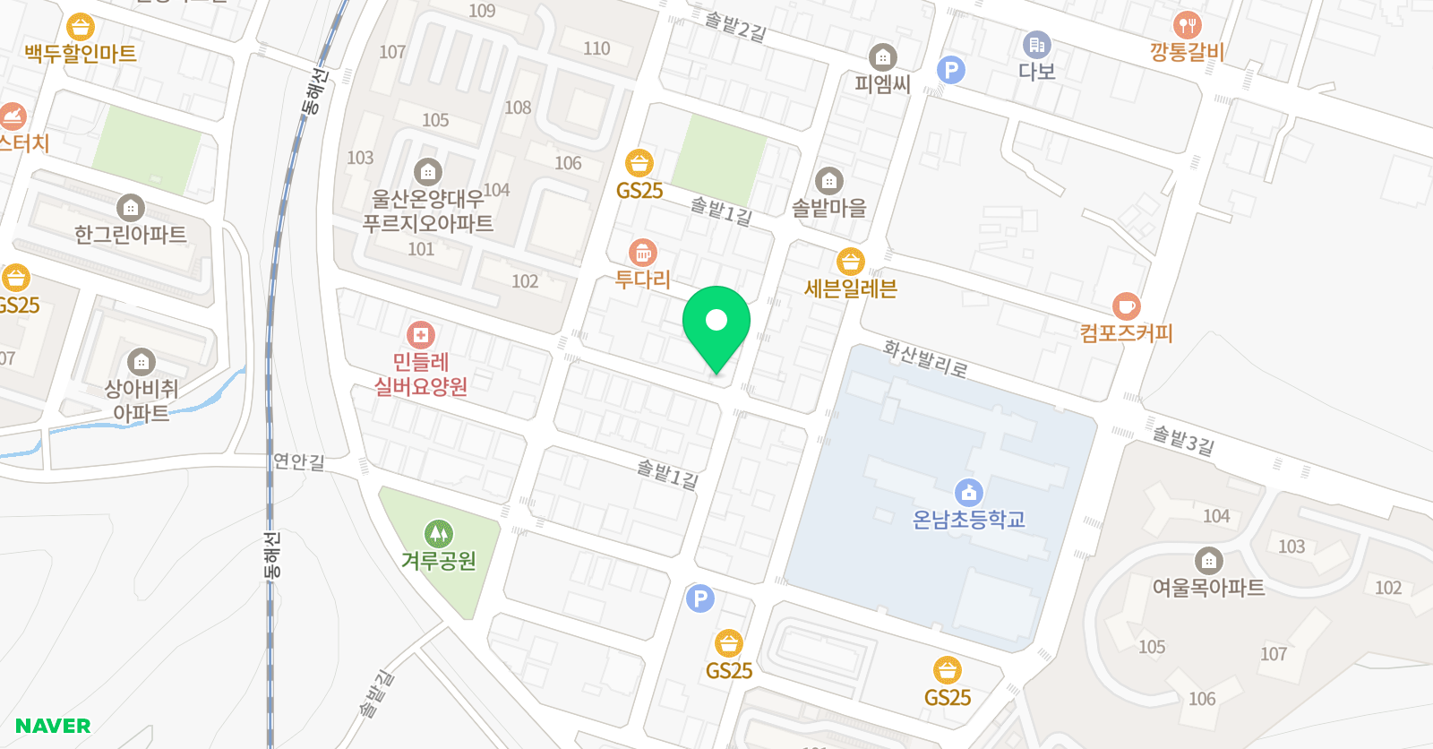 바이민 음악학원 위치