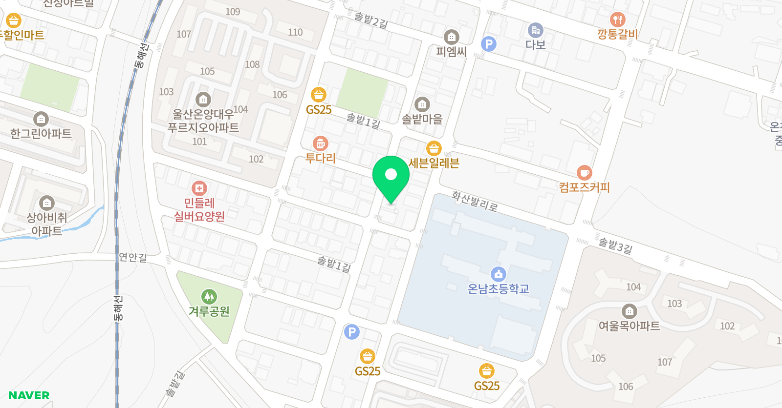 하늘섬 미술학원 위치