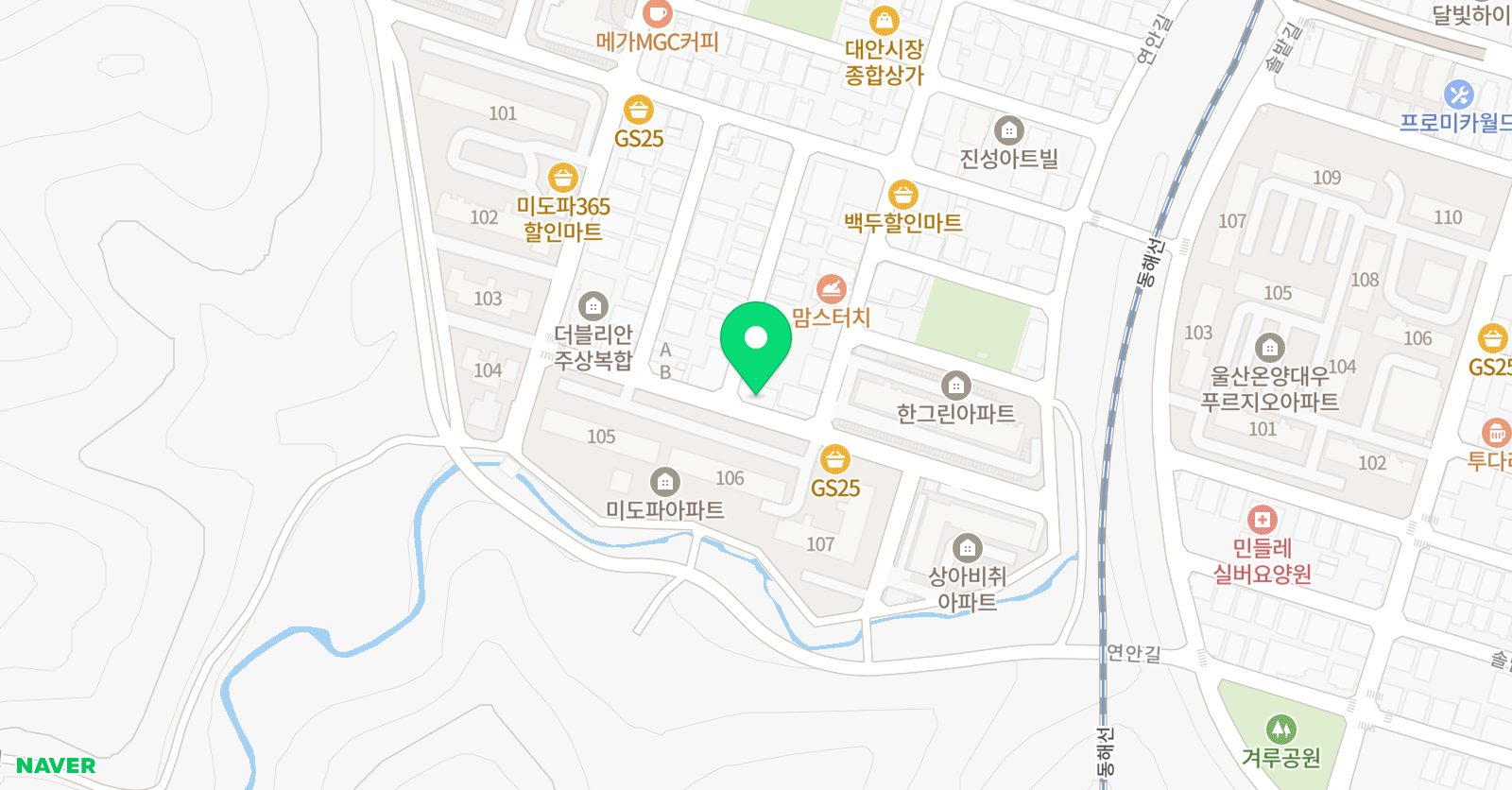 EiE고려대 어학원 울산온양캠퍼스 위치