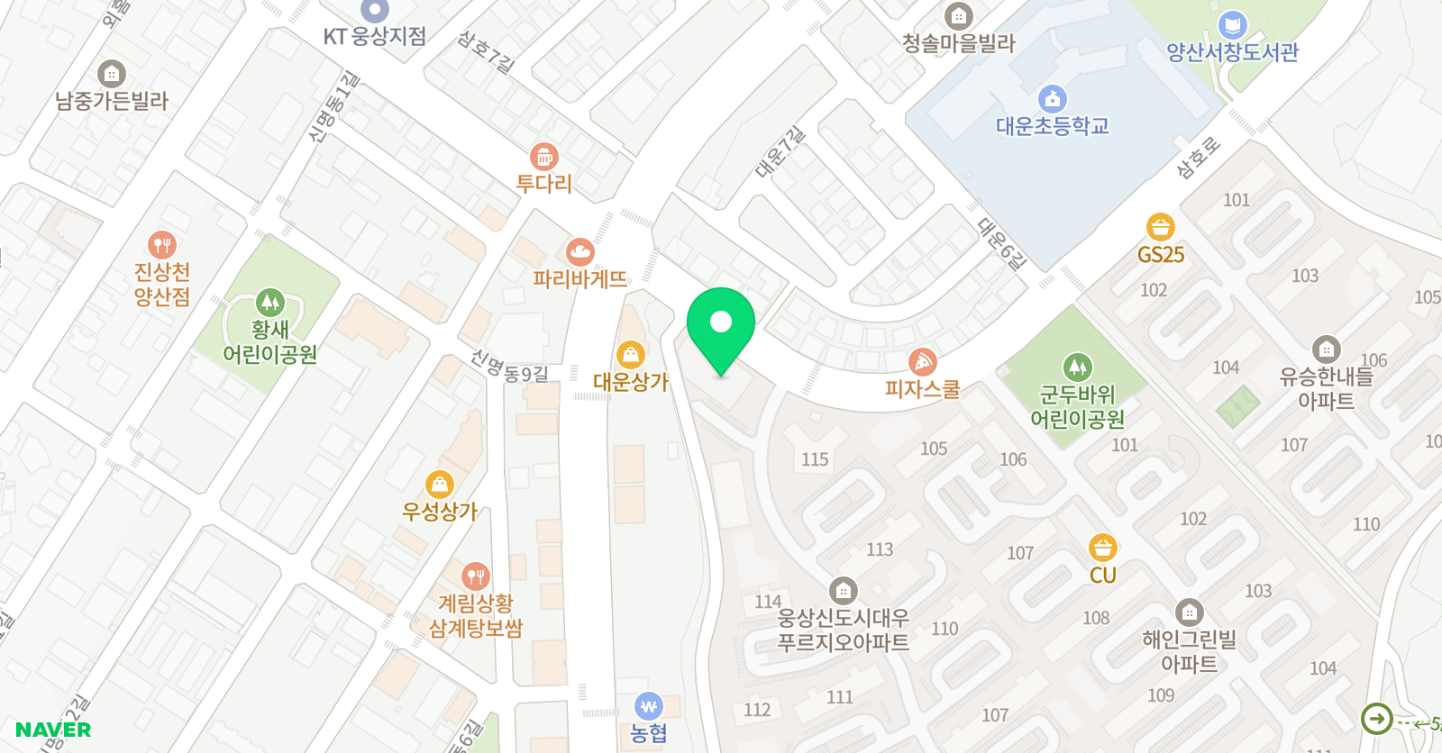 잉글리쉬무무 서창제1학습관 위치