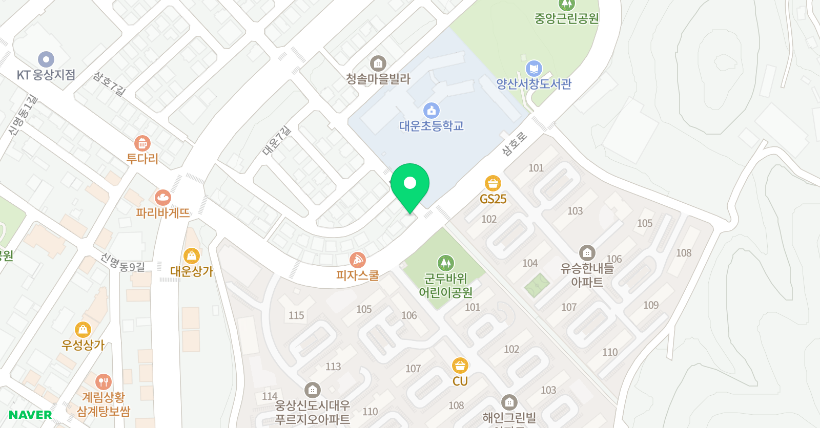 멘토 수학교실 위치