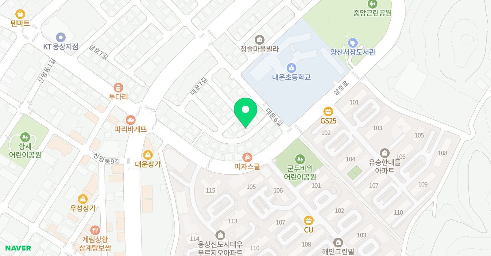 수학하다 수학학원 위치