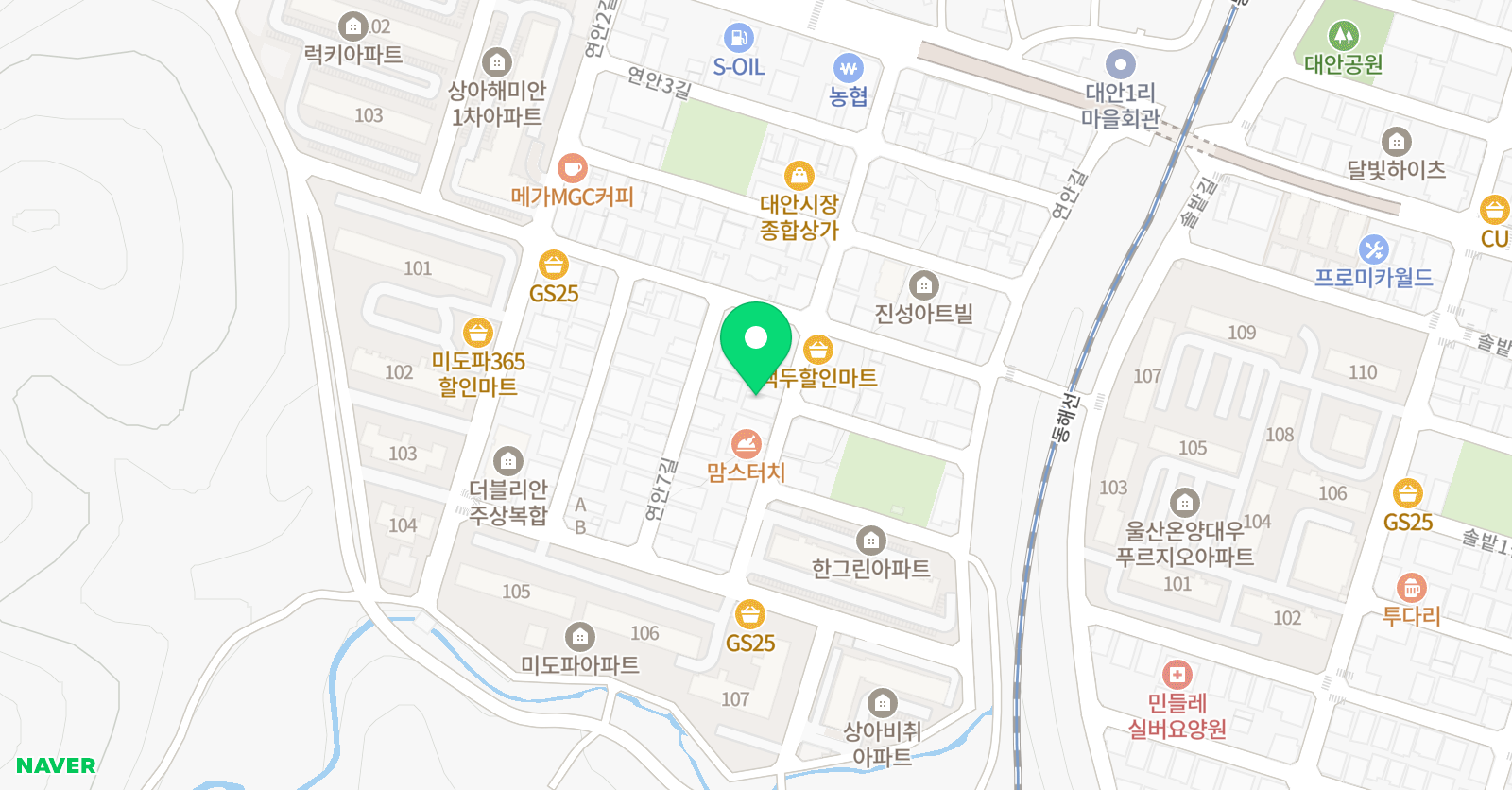 왕 수학학원 남창캠퍼스 위치