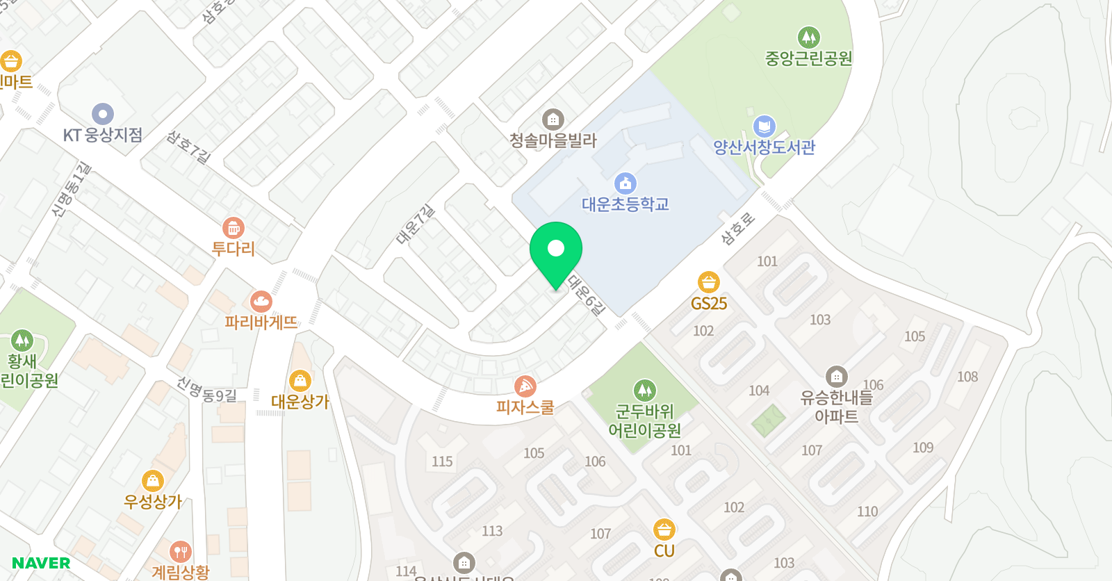 컴짱컴공정보교습소 위치