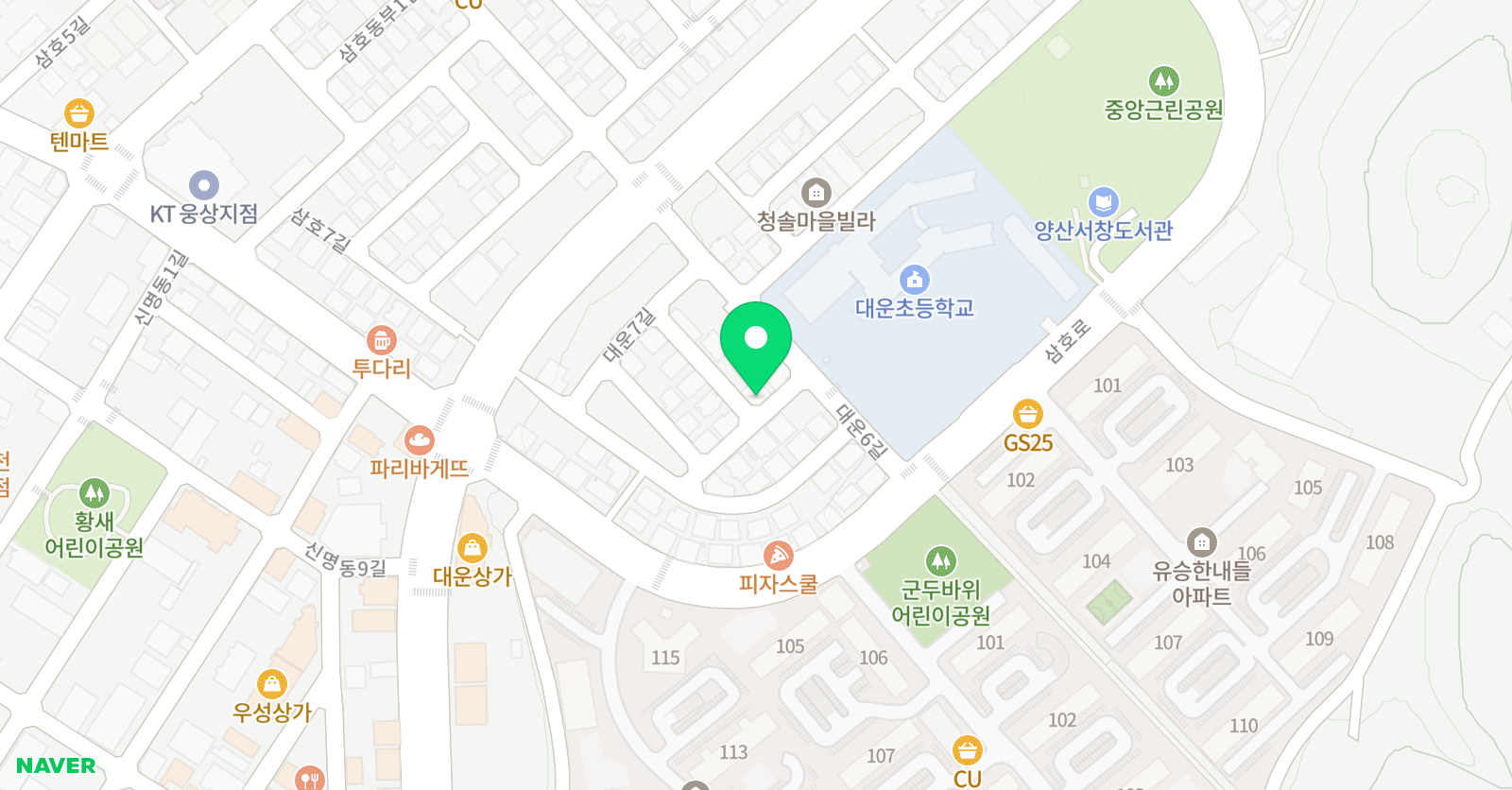 글꽃 독서논술 위치