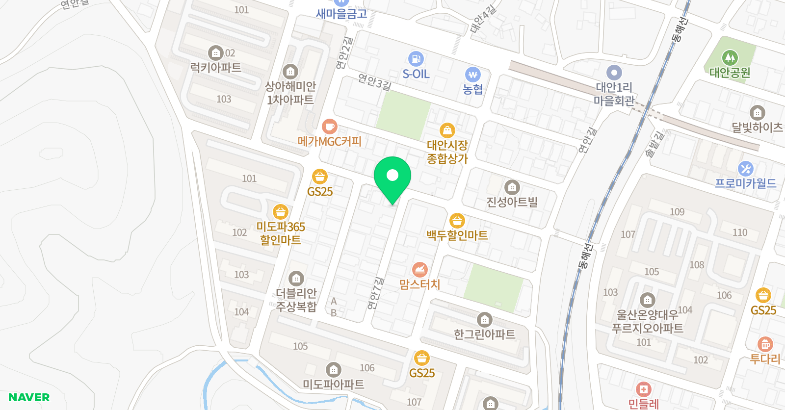 프로랭스 영어학원 위치