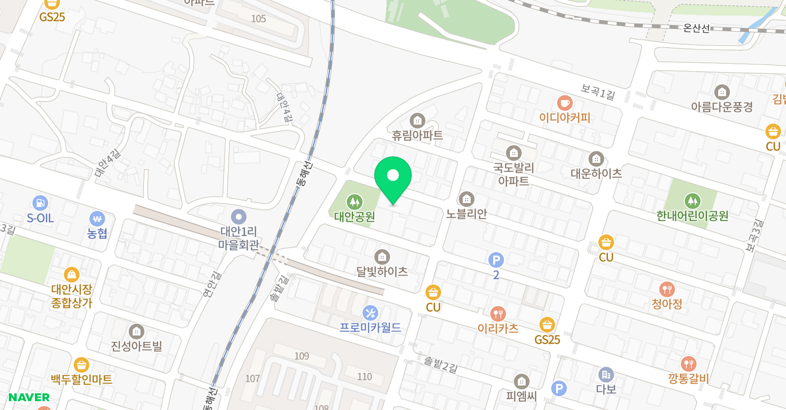 에꼬르앙팡 어학원 위치
