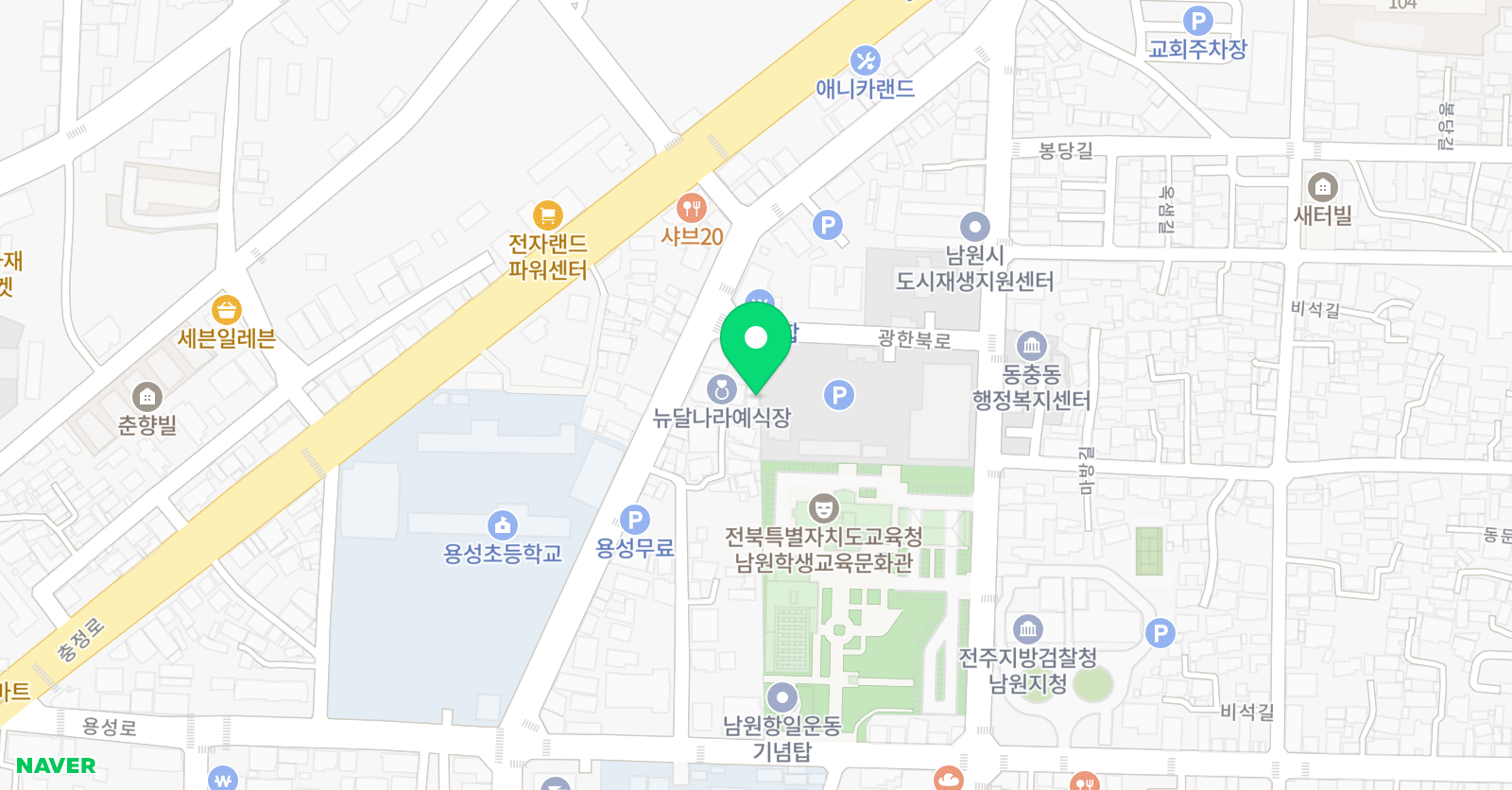남원 웅변학원 위치