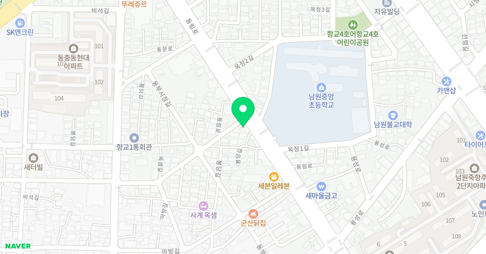 한솔플러스 영어수학 위치