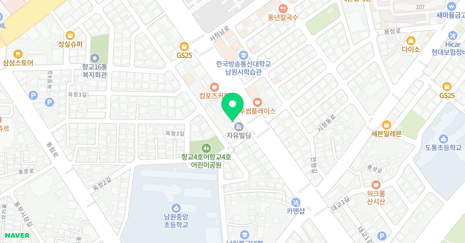 삼오 학원 위치