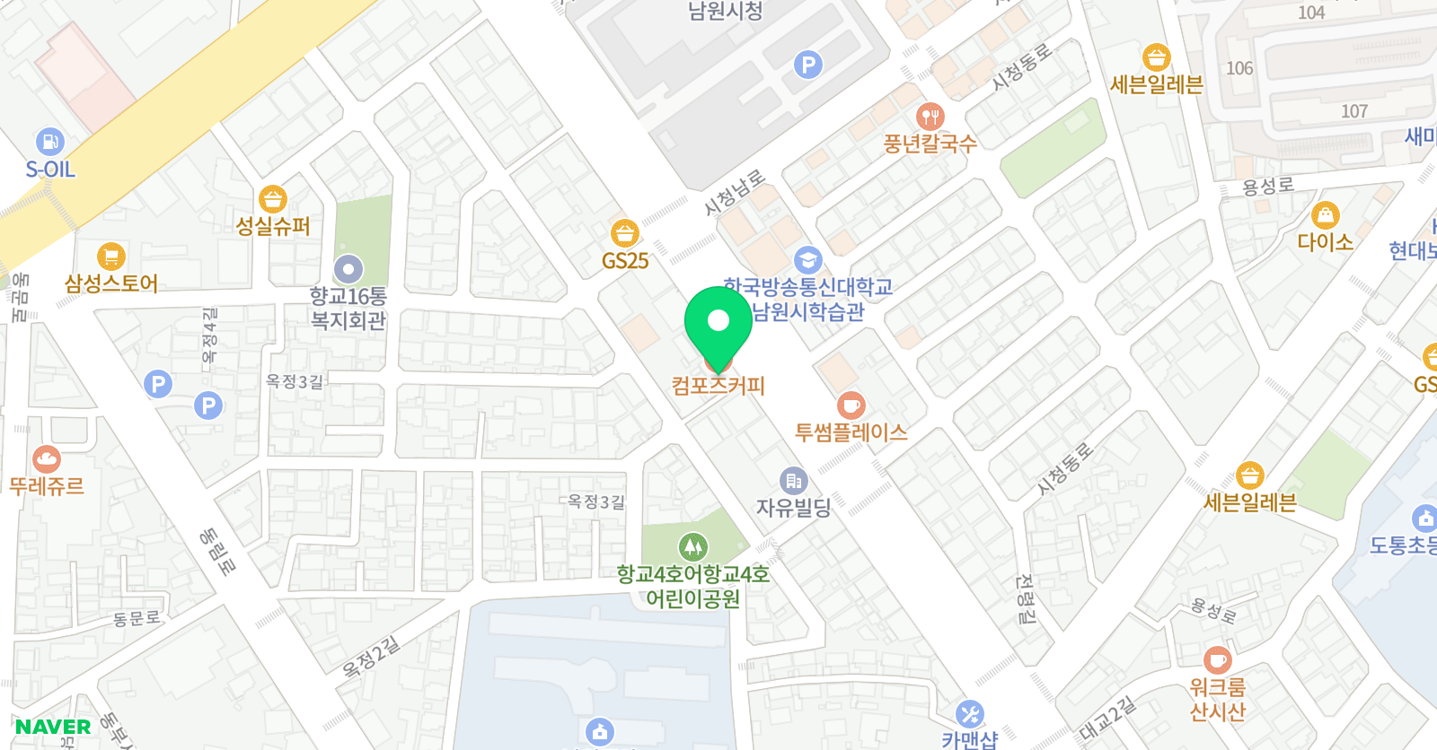 정 용체육관 위치