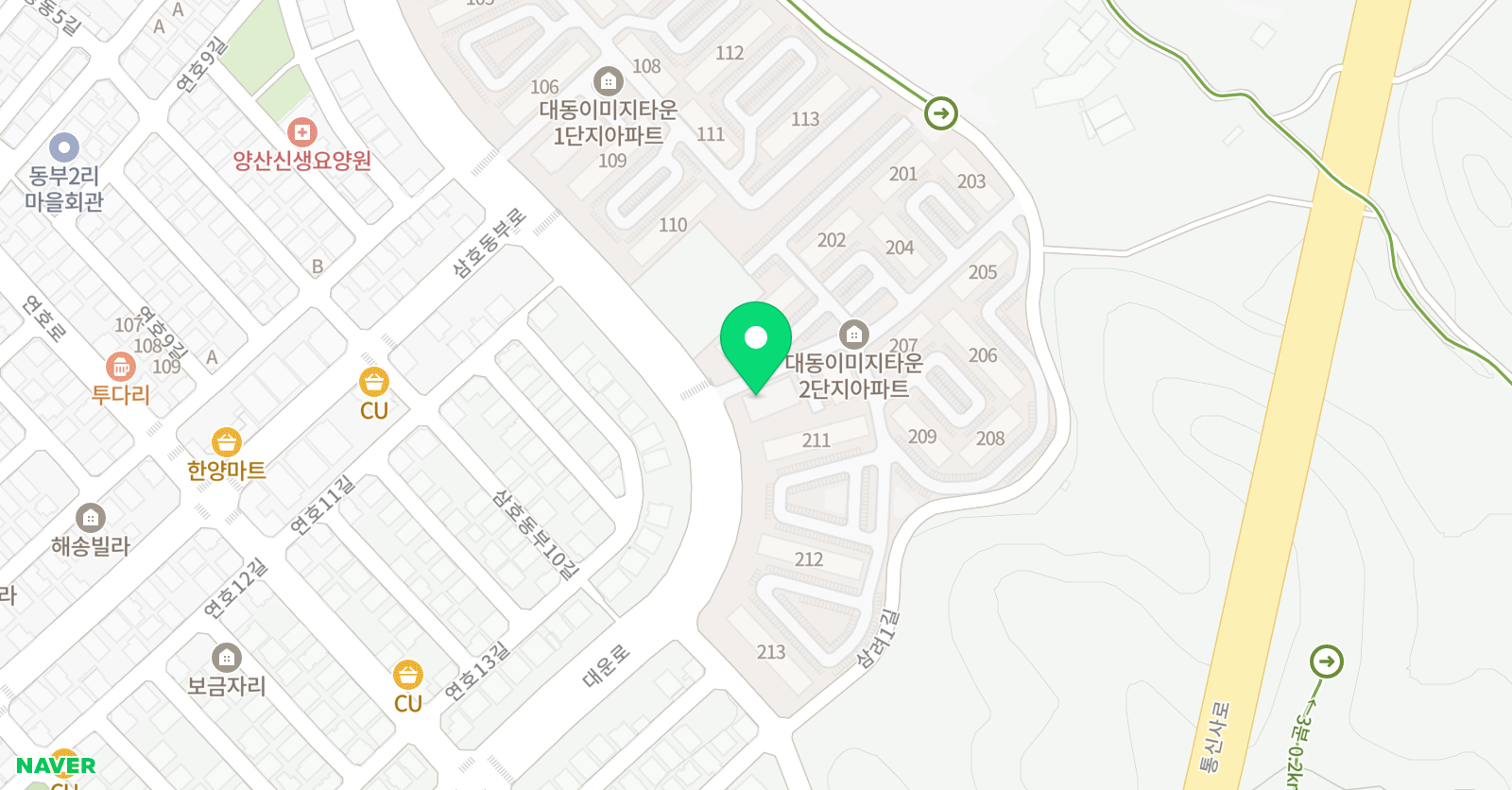 키즈 태권도 대동체육관 위치
