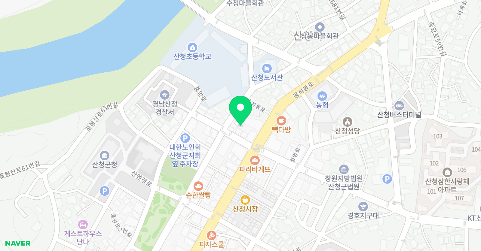 스마트해법 수학 경남산청점 위치