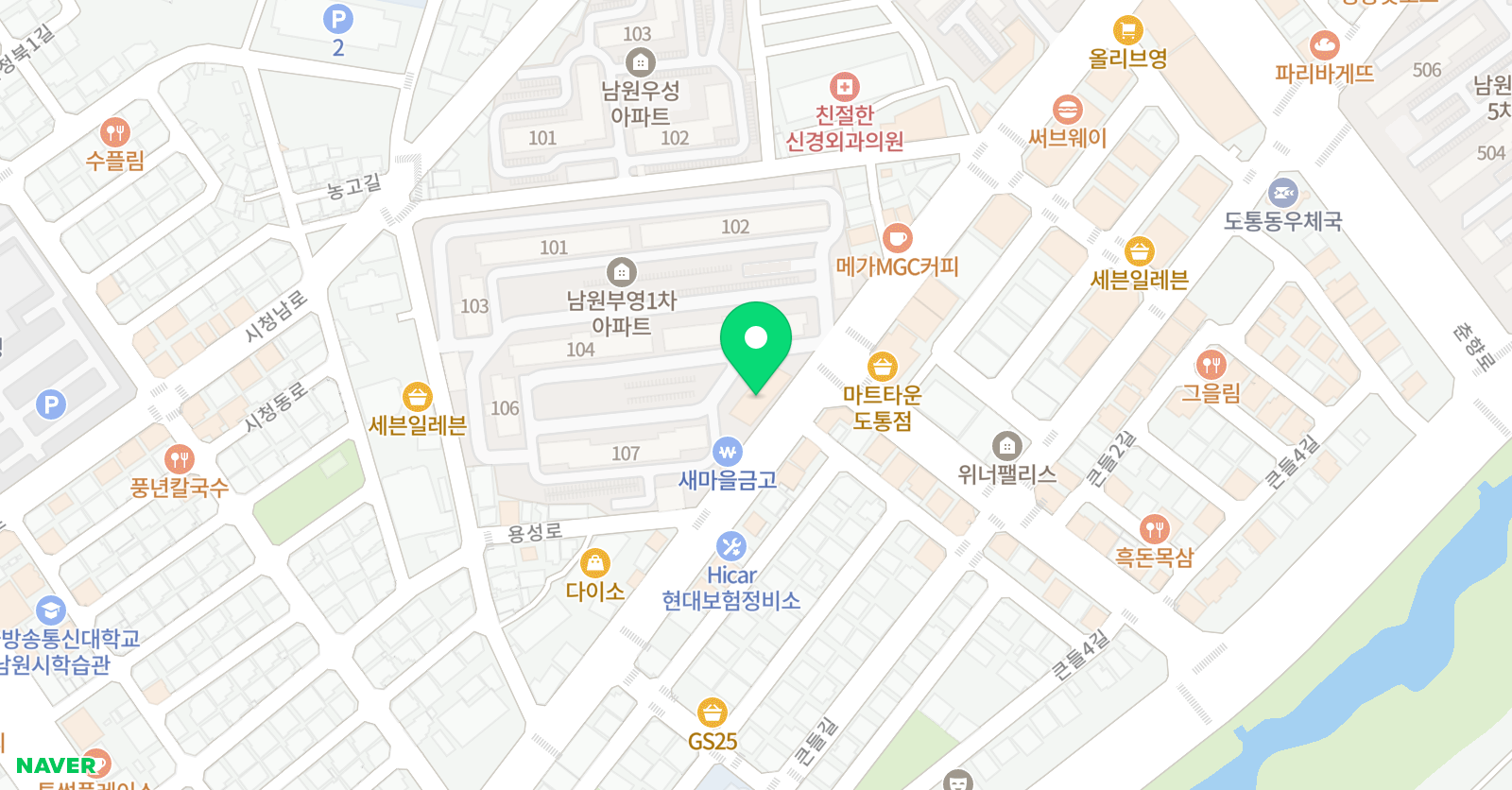 스트링 음악학원 위치
