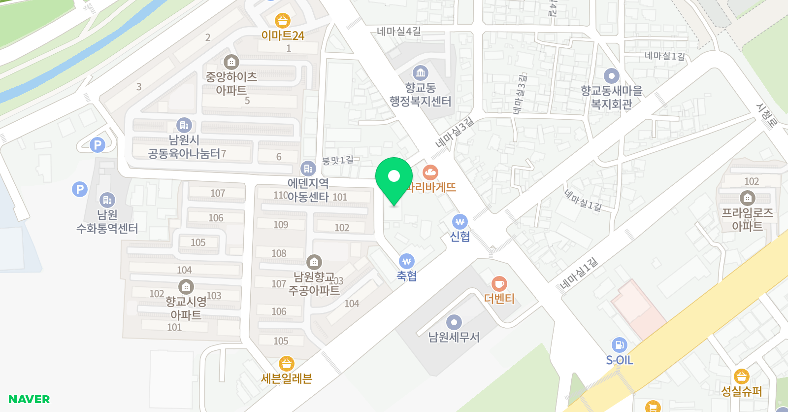 남원지피지기 학원 위치