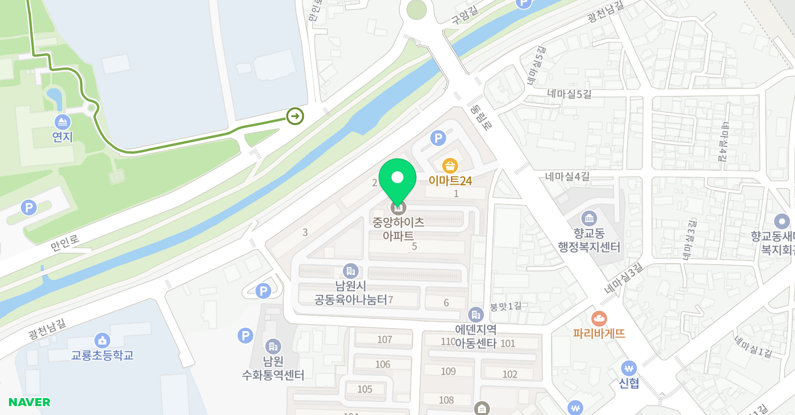 한양 수학학원 위치
