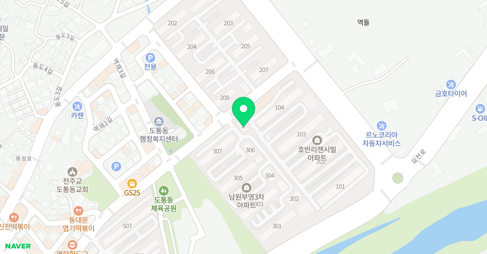 이봉례 영어 위치