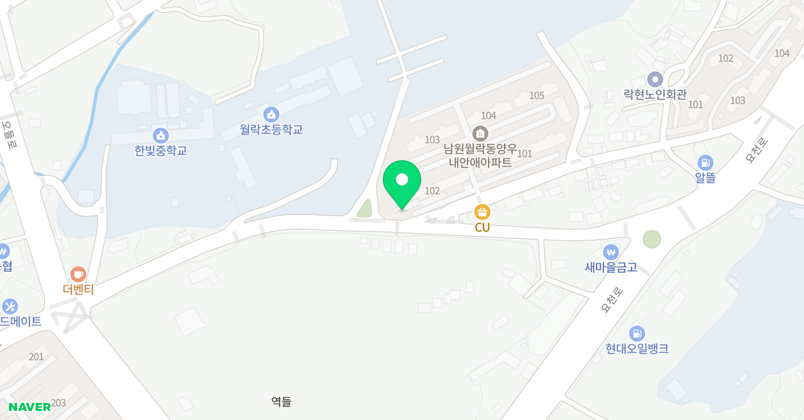 비끄아트 학원 전북남원점 위치