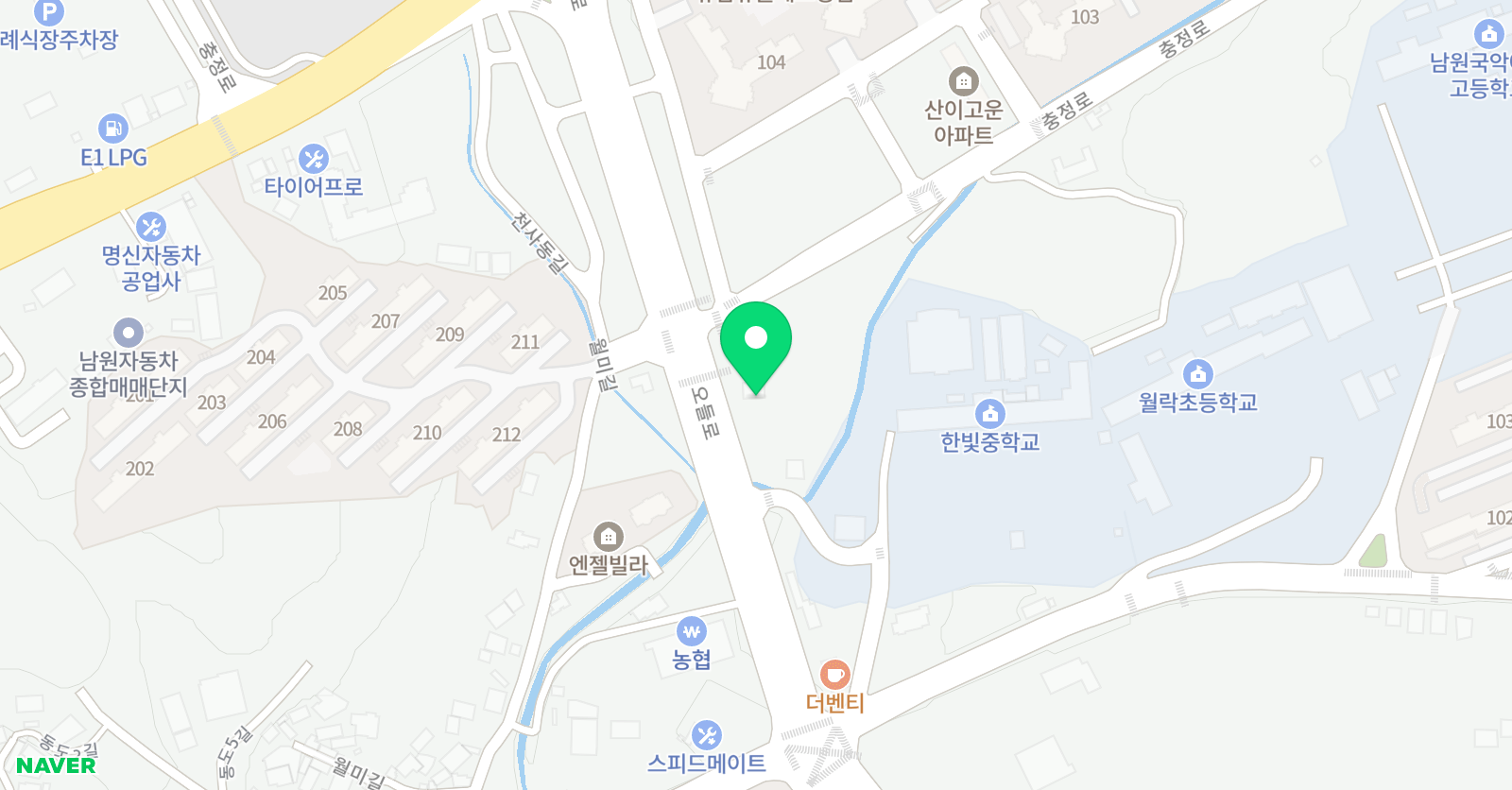 매쓰노트수학학원 위치