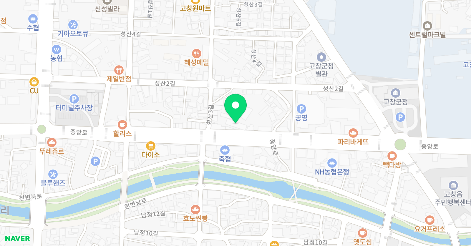 H&M 수학학원 위치