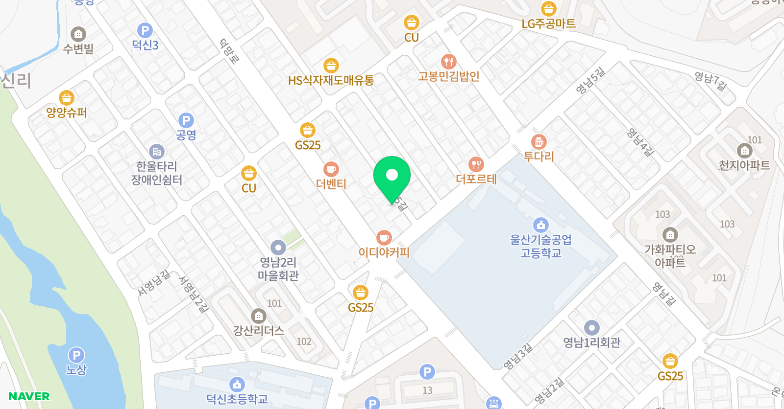 뮤엠영어 덕신초NEST 위치
