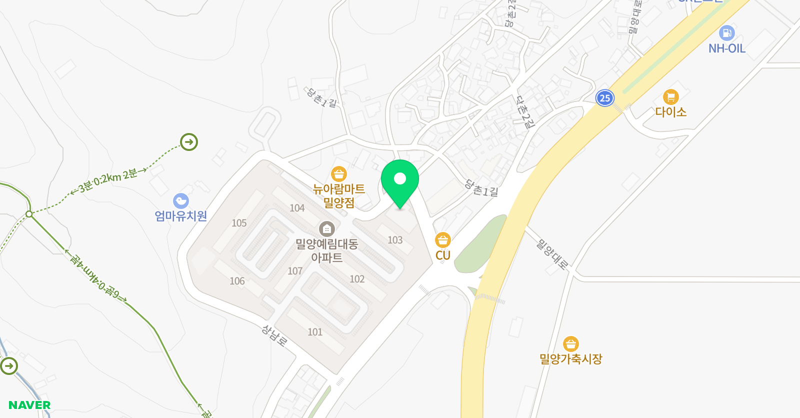 새와나무 미술학원 위치