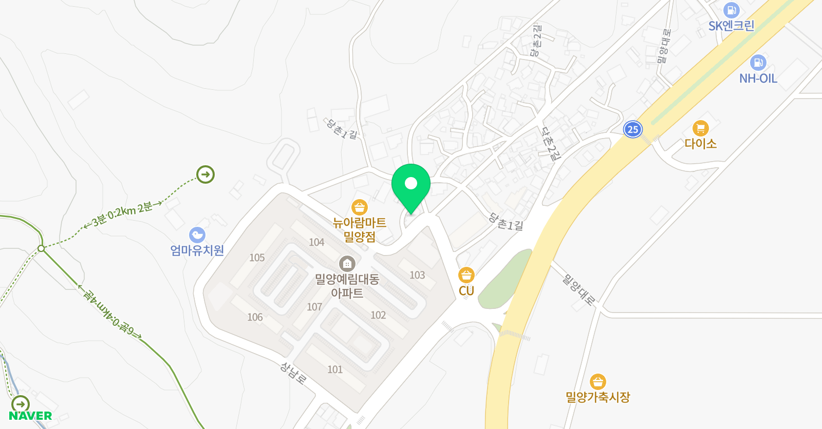 아승 태권도 체육관 위치