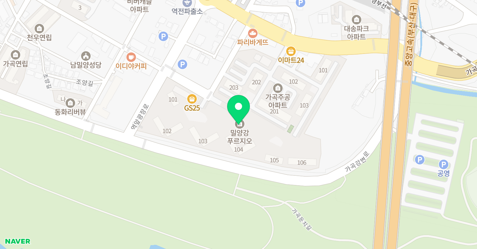 3030 영어학원 가곡 위치