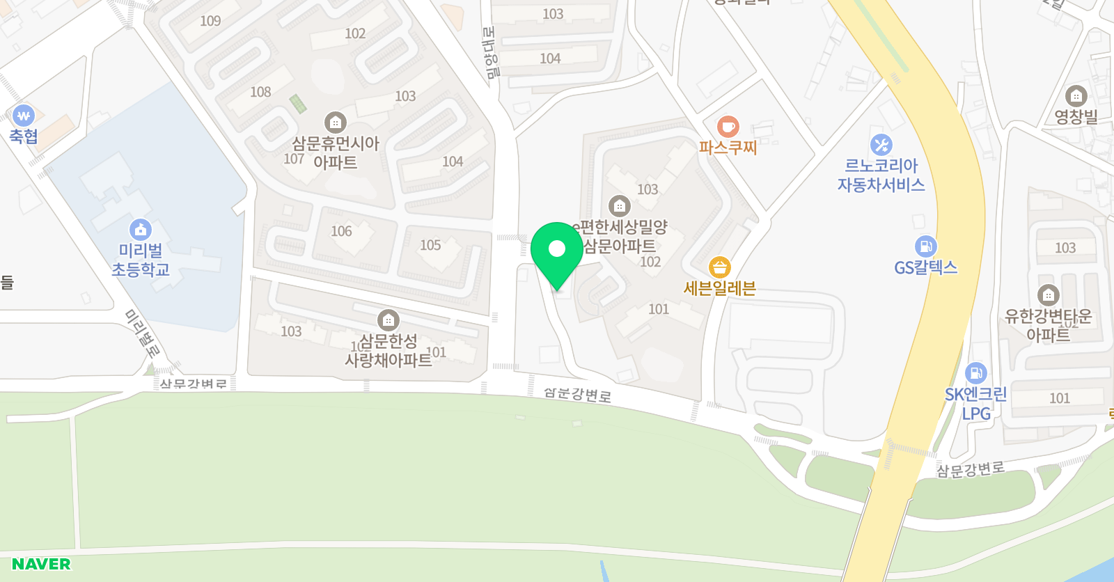 에이원 학원 위치