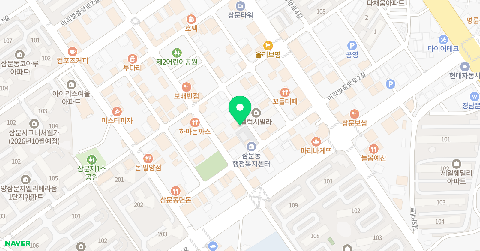 밀양왕 수학교실 위치