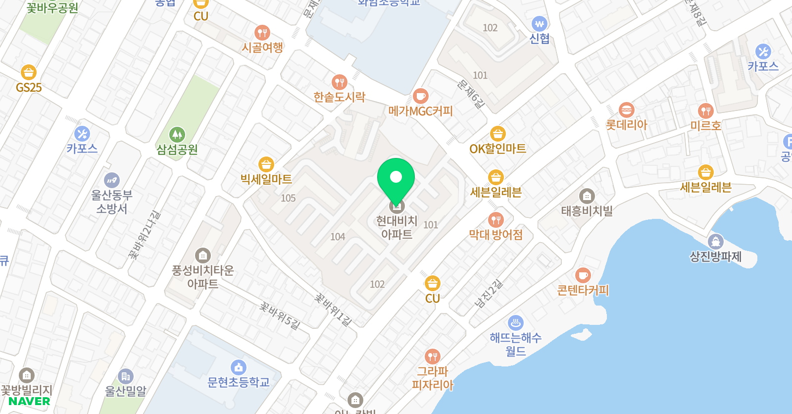 현대비치 독서 논술 토론 학원 위치