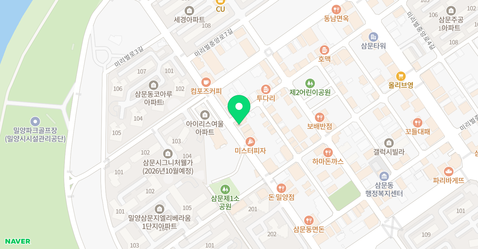 감동 수학전문학원 위치