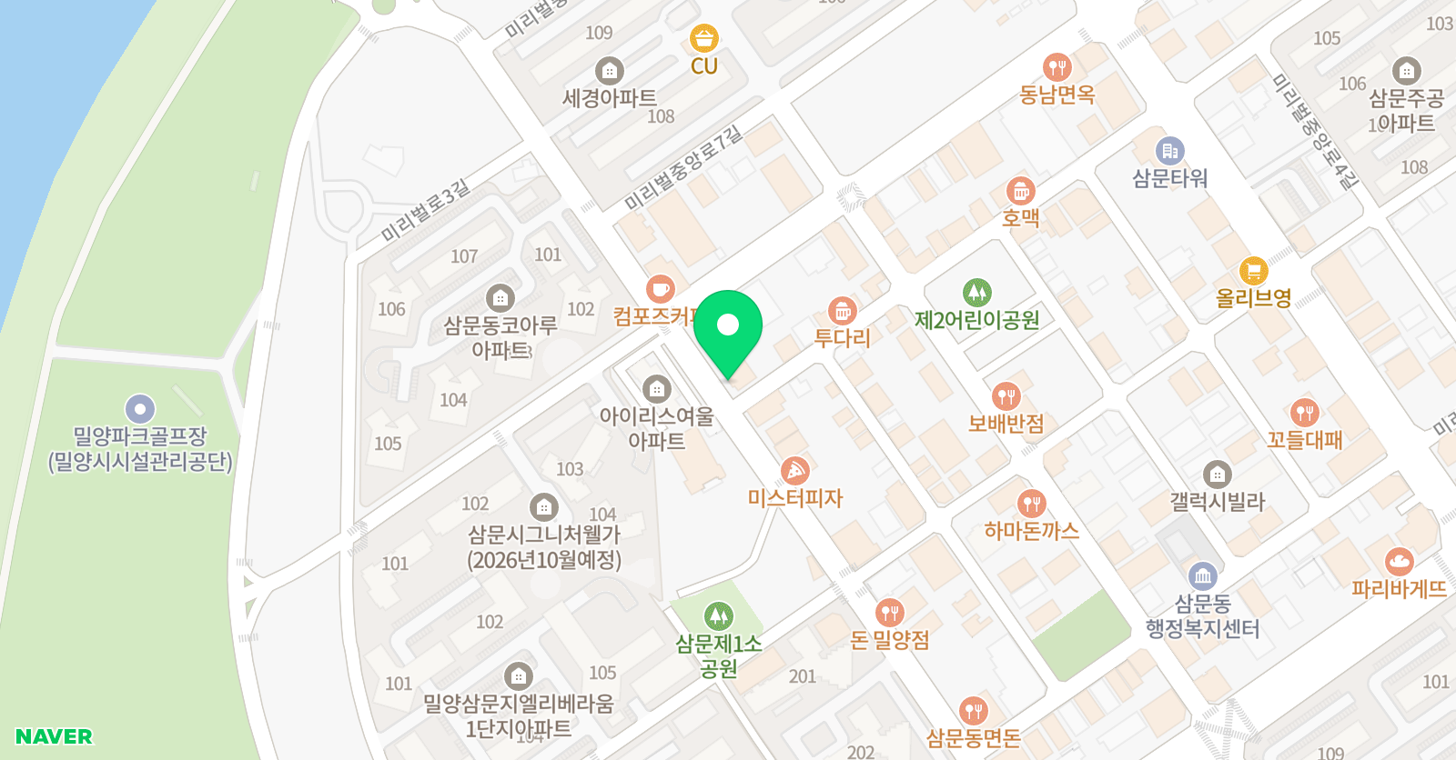 은하수 미술학원 위치