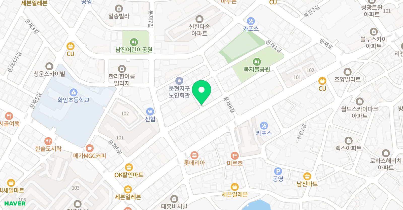쌤과통하는 학원 위치