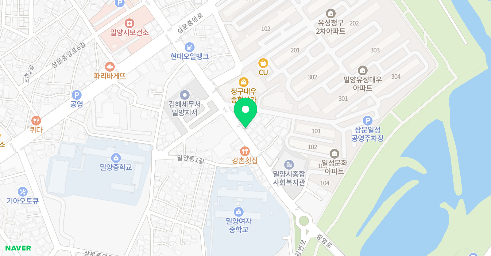 예능 음악학원 위치