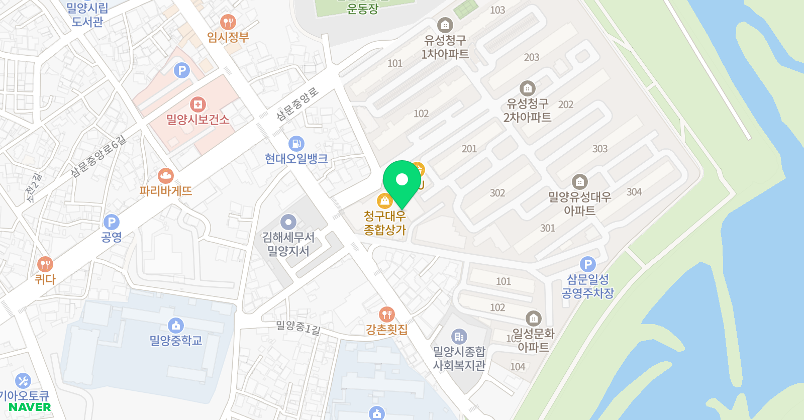 EiE고려대 어학원 경남밀양캠퍼스 위치