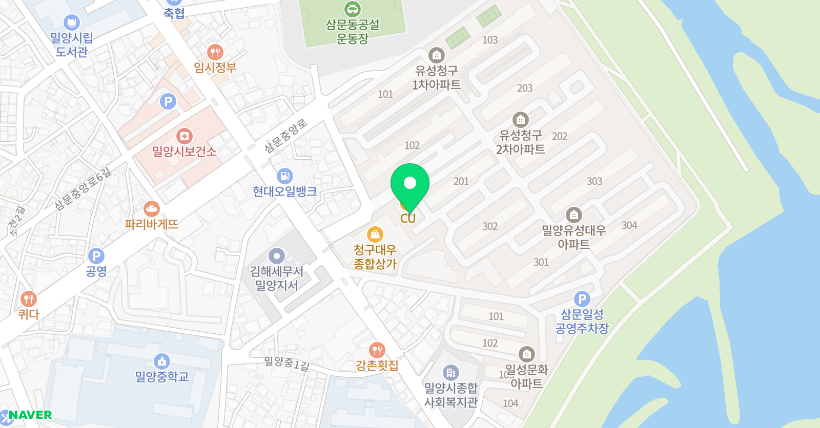 보람 서예학원 위치
