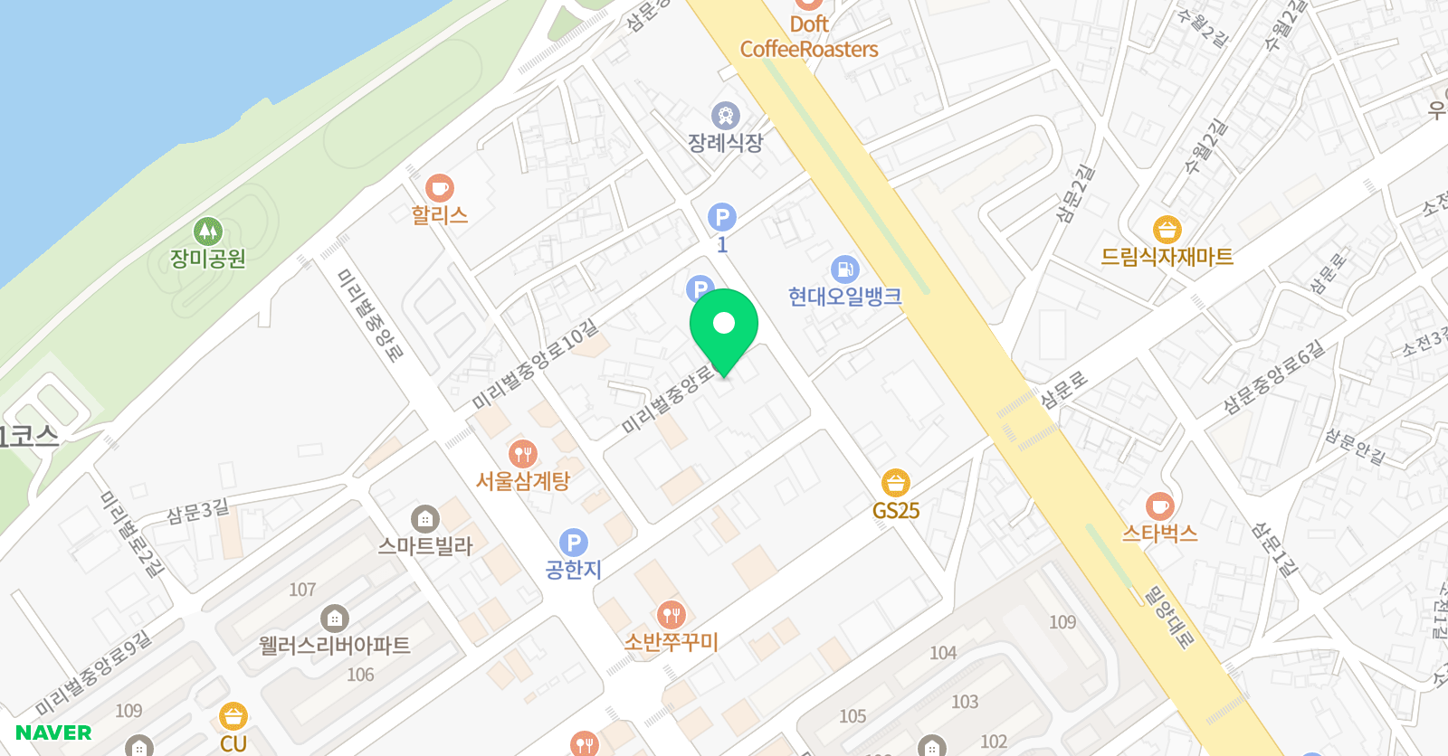 SAM 수학학원 위치