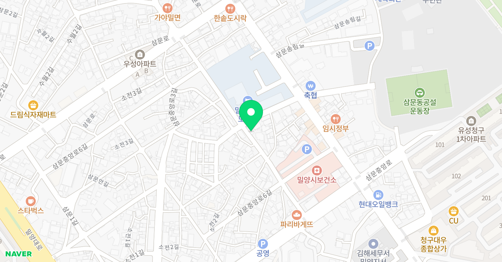 마이 해법학원 위치