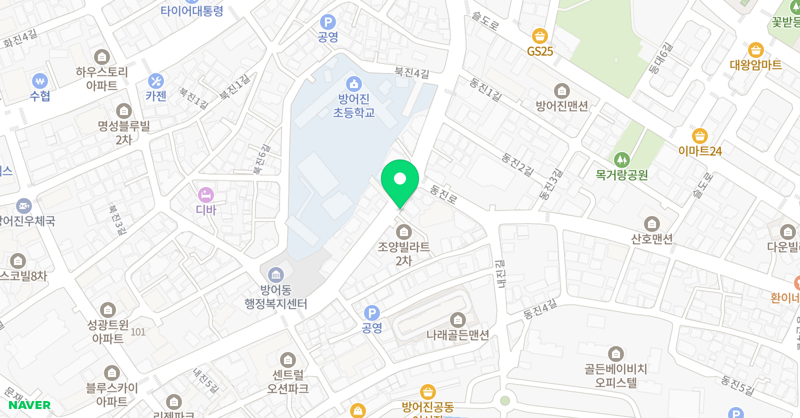 푸르넷 공부방 방어진점 위치