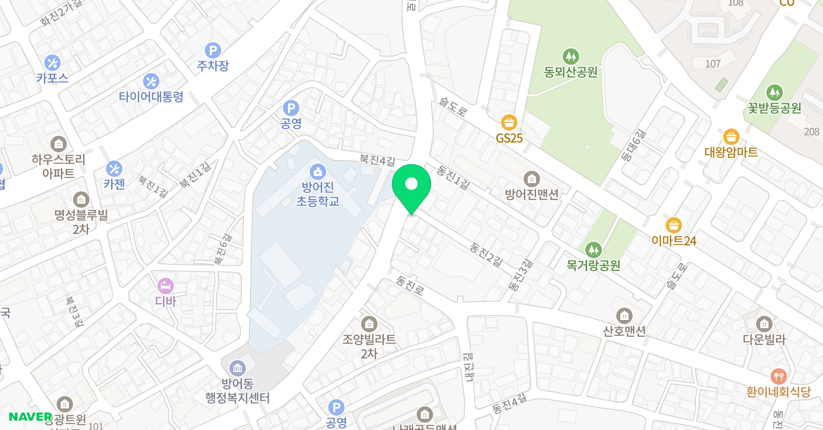 브레이니 외국어학원 위치