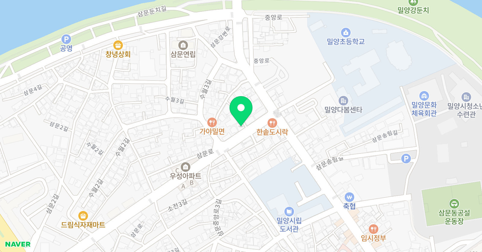 로보티즈키즈랩 밀양점 위치