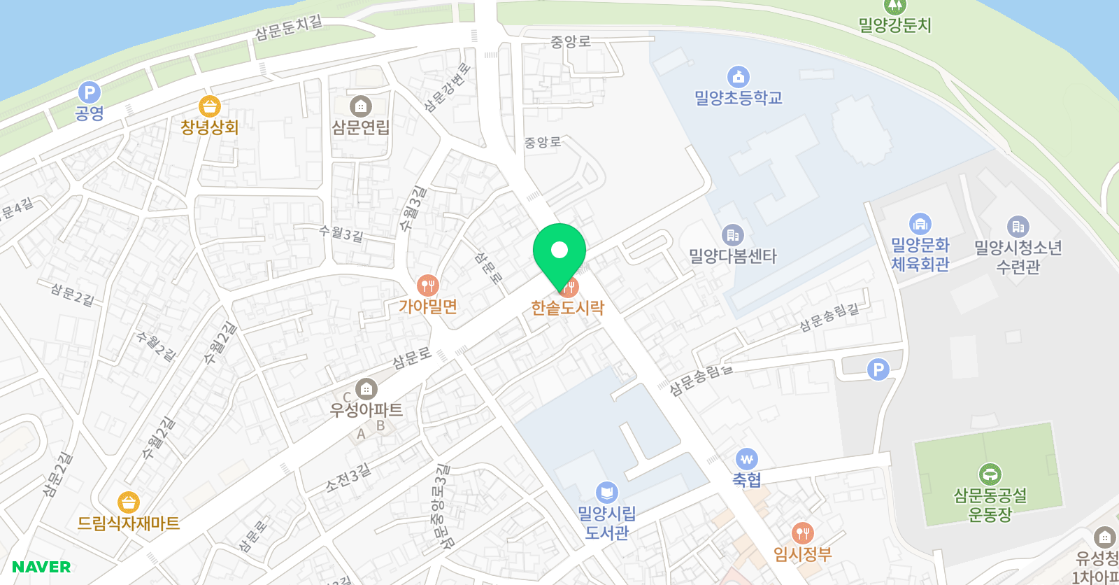 백강 태권도장 위치