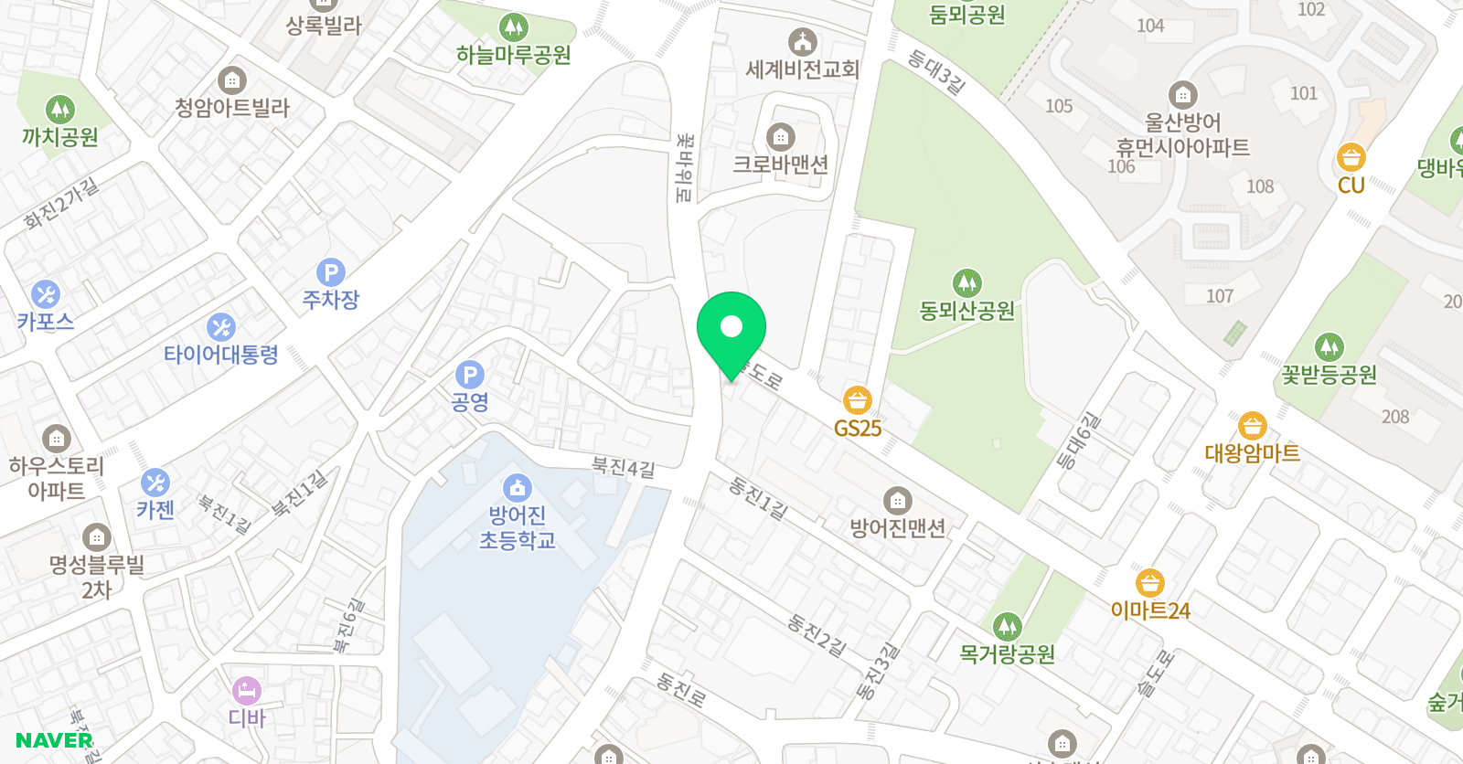MTA 태권도 울산방어점 위치