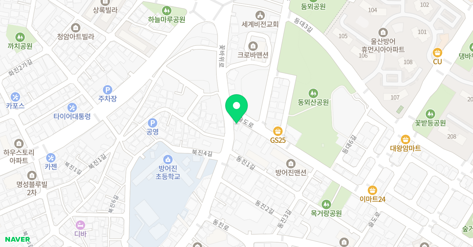 MTA즐거운 태권도 위치