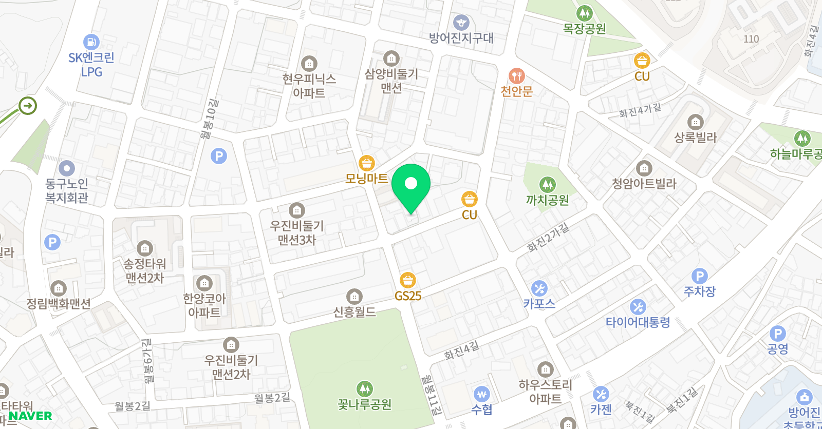 성림 태권도장 위치