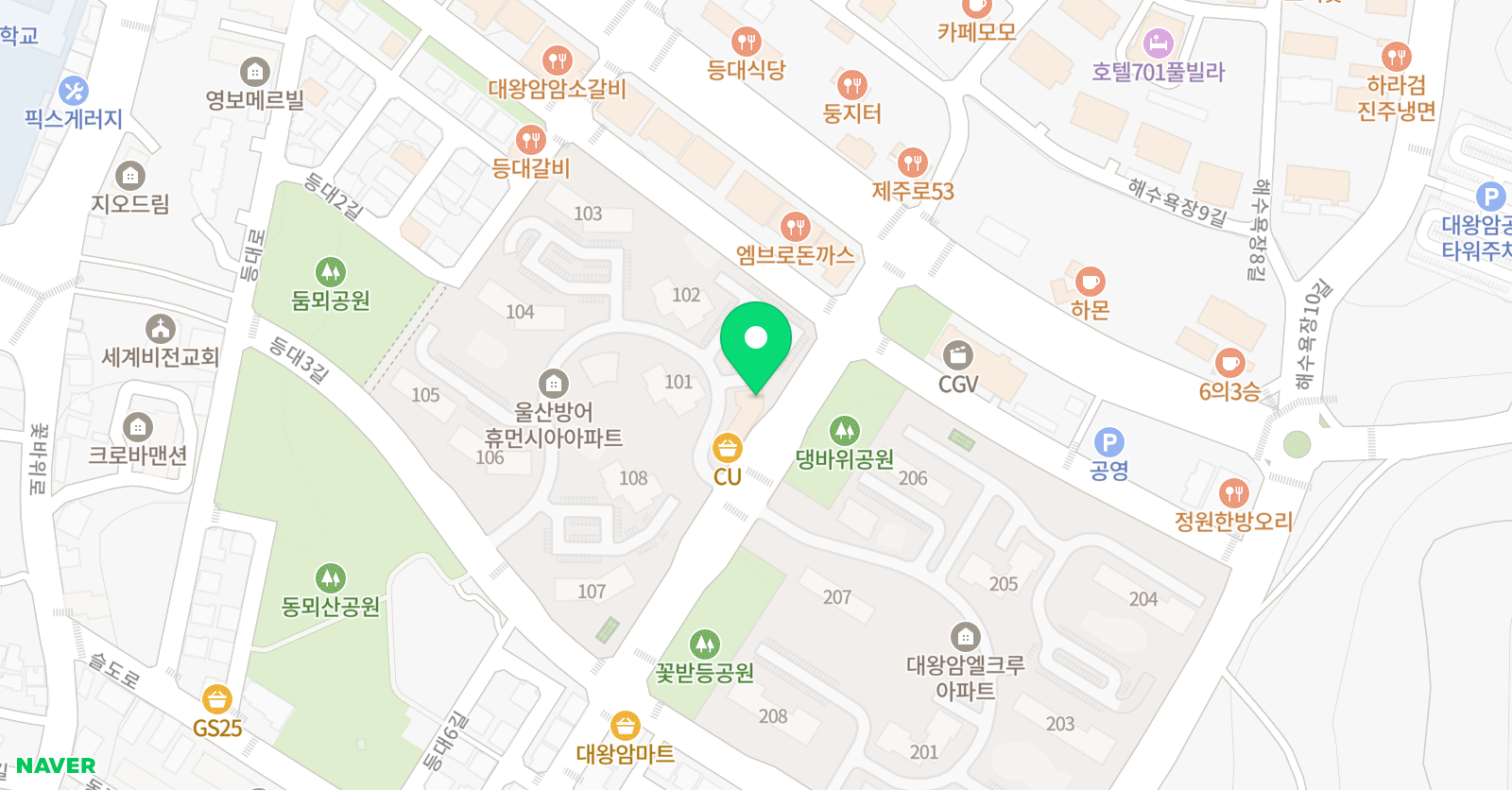 제이앤제이 영어 위치