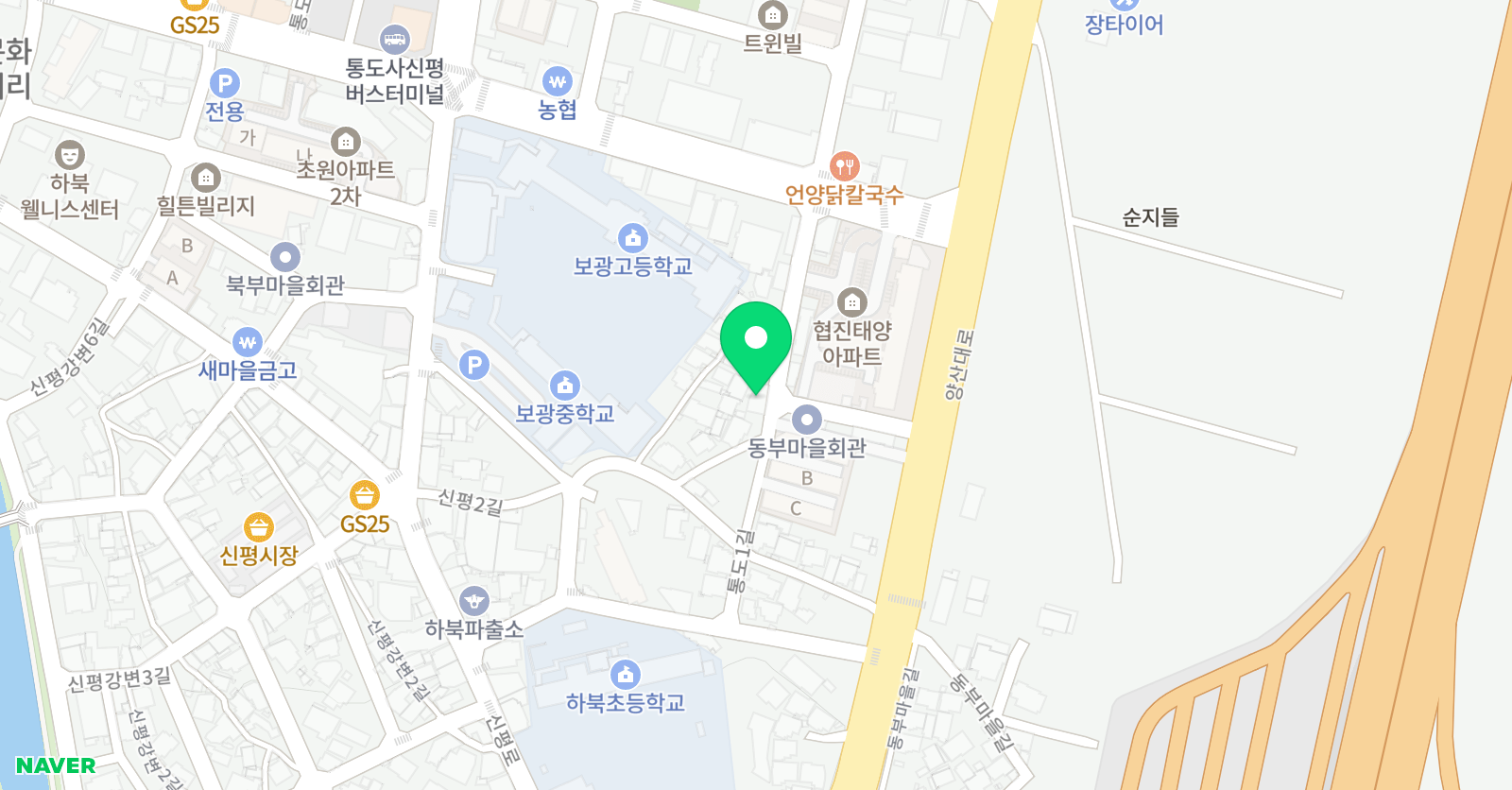 잉글리쉬무무 통도사학습관 위치