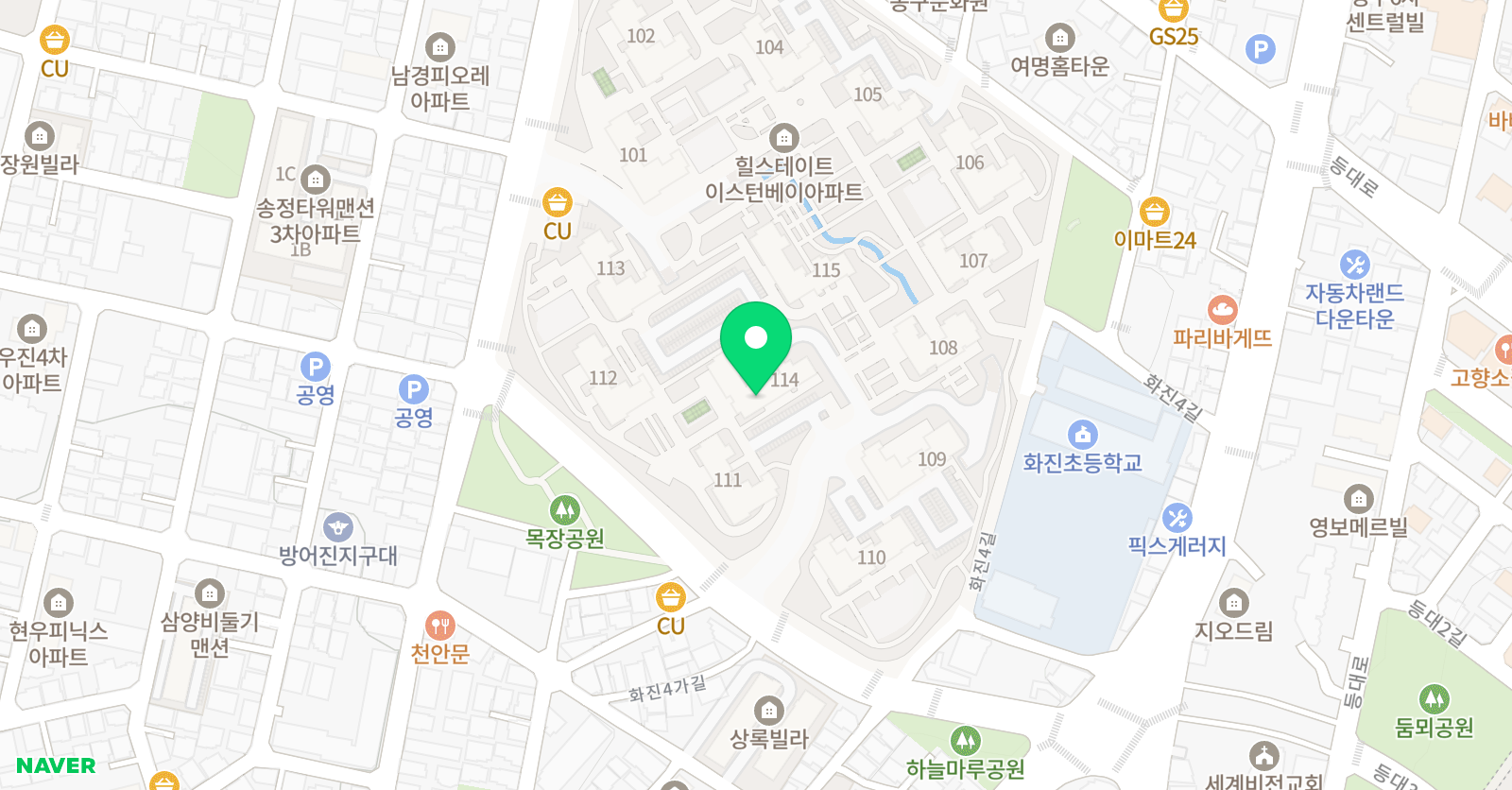 아소비 울산화정힐스테이트점 위치